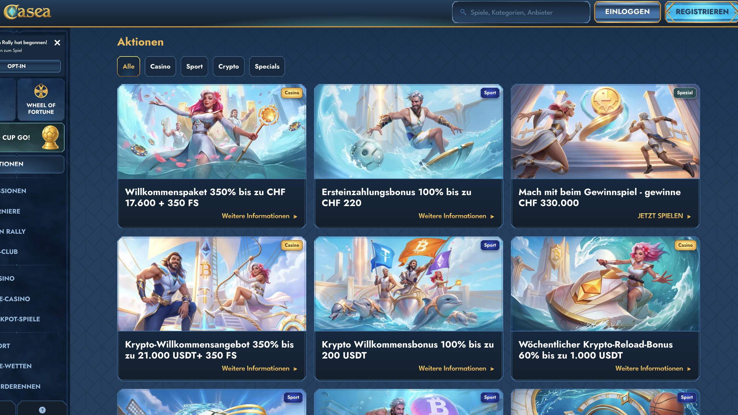 Casea Casino Bonus